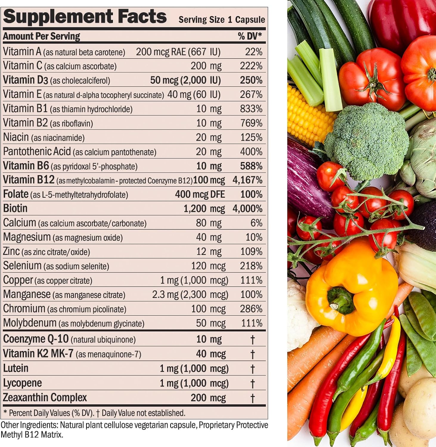 ANDREW LESSMAN Essential-1 nuoncemax Multivitamínico Completo | 360 Cápsulas | Alta Potencia sin Aditivos