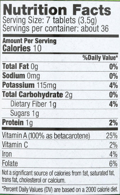 PINES Organic Barley Grass, 500 mg, 250 – Calcio : necesario para el mantenimiento de huesos y dientes normales. – Image 3