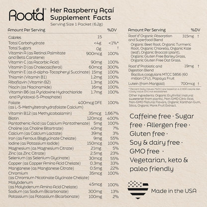 Root'd Multivitamínico en Polvo para Mujeres – Sin aditivos: Sin azúcar, gluten, lácteos, cafeína, soja, OMG ni – Image 6