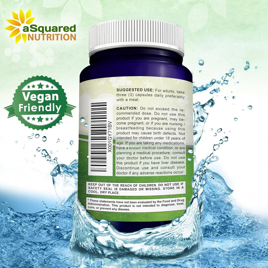aSquared Nutrition Red Yeast Rice 1800mg - 180 Vegetarian Capsules