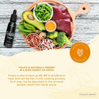 Balanced Health Folate Drops - 120 Servicios, 60ml, Sabor Butterscotch, 500mcg L-5-MTHF (Metilfolato)