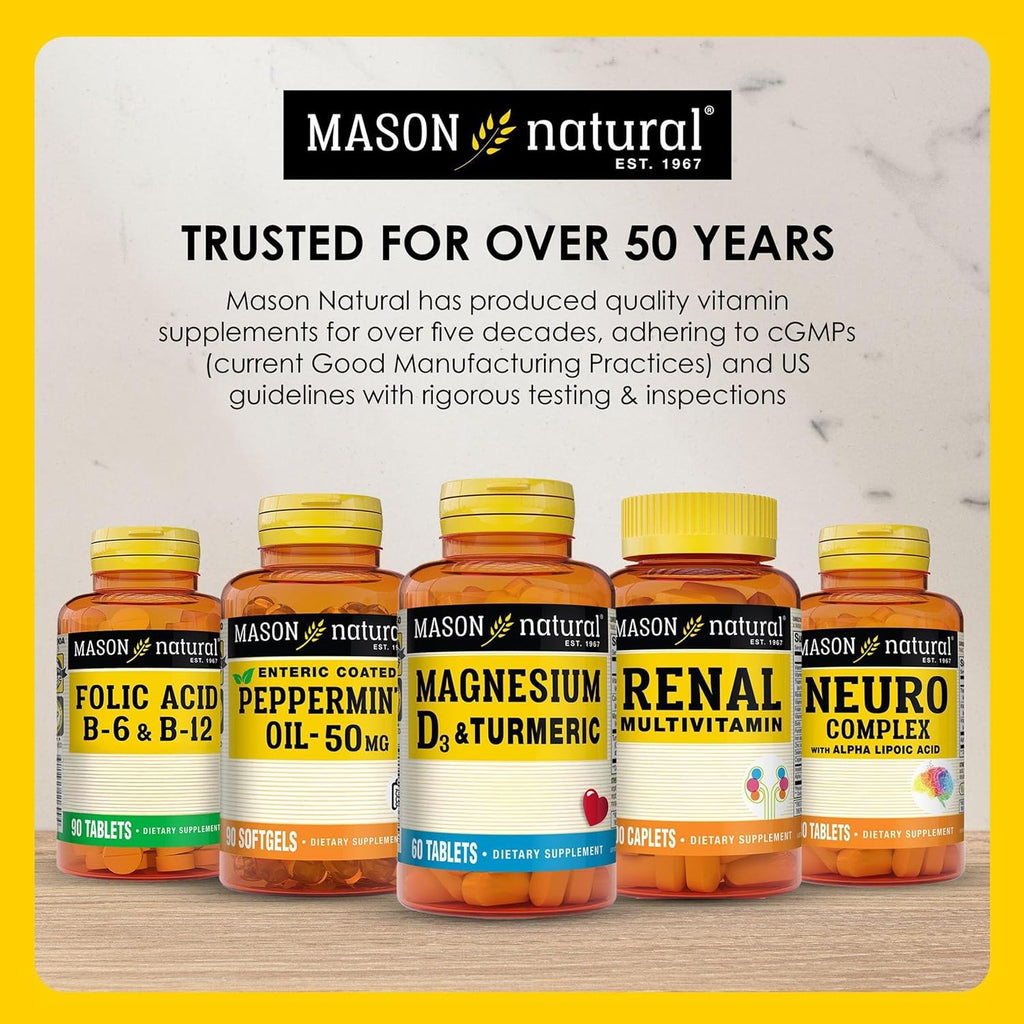 Mason Natural Vitamina D3 5000 UI (125 mcg) – Pack de 3 con 50 Softgels cada uno