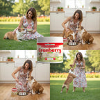 Complemento de Arándano para Perros con D-Manosa, Raíz de Malvavisco y Vitamina C – Apoyo Urinario y pH Normal – 173 Dosis