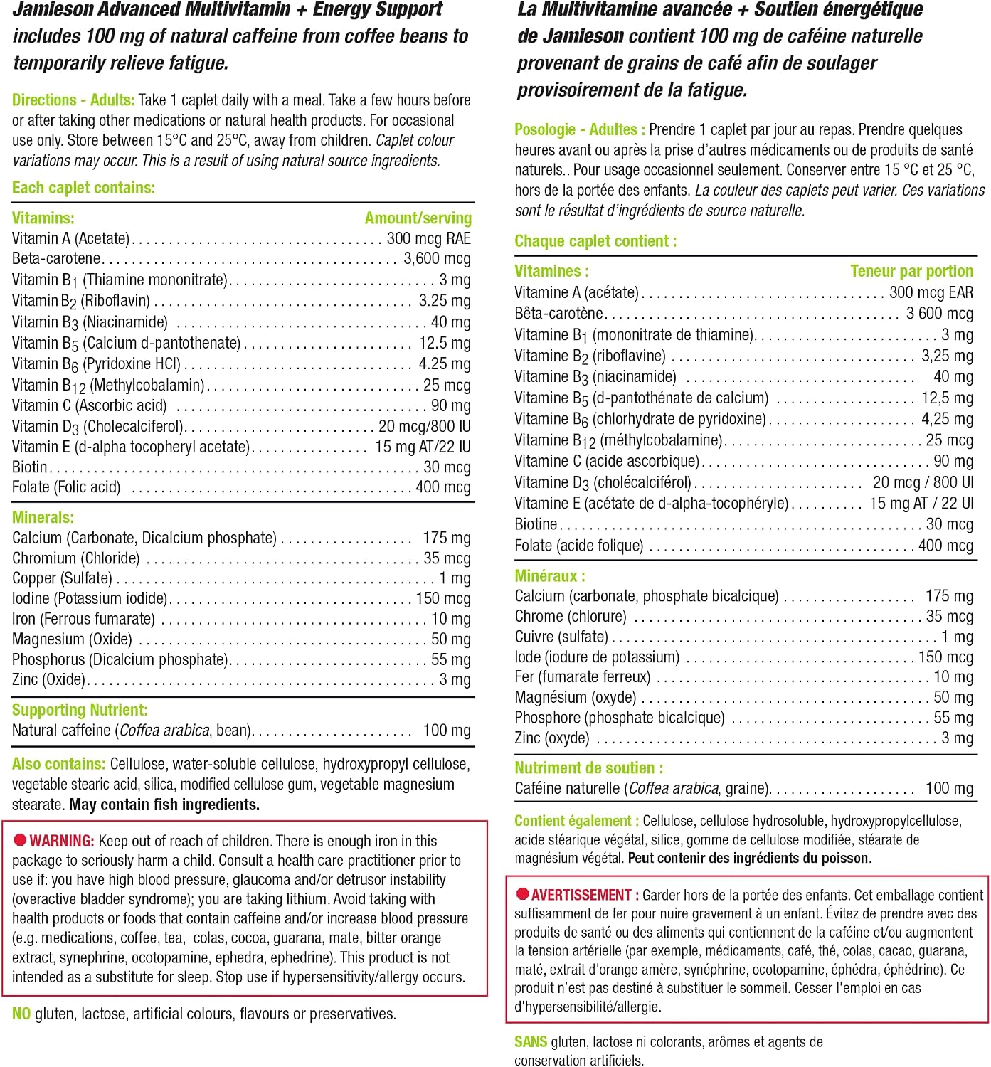 Jamieson Advanced Multi + Energy Support, 90 comprimidos