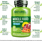 NATURELO Multivitamínico para Adolescentes - Complejo Vitamínico para Chicos - con Extractos Vegetales - No Transgénico - Vegano - 60 Cápsulas