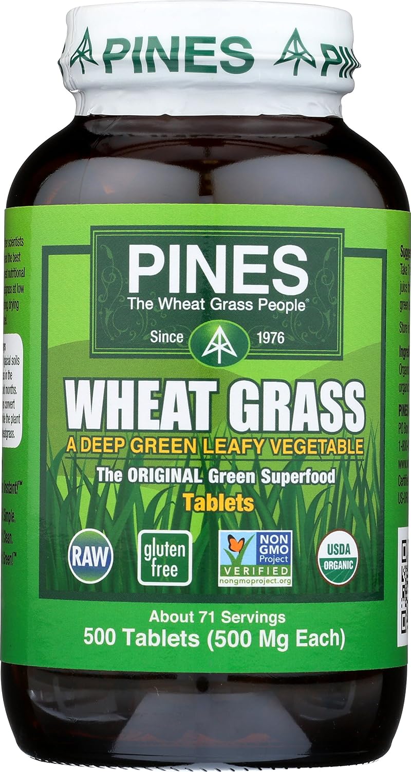Organic Wheatgrass Tablets, 500 Count
