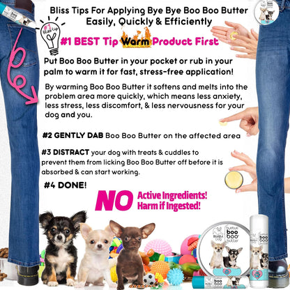 The Blissful Dog 2 oz TIN Chihuahua Booboo – Cera de abejas: Crea una barrera protectora sin obstruir los poros. – Image 7