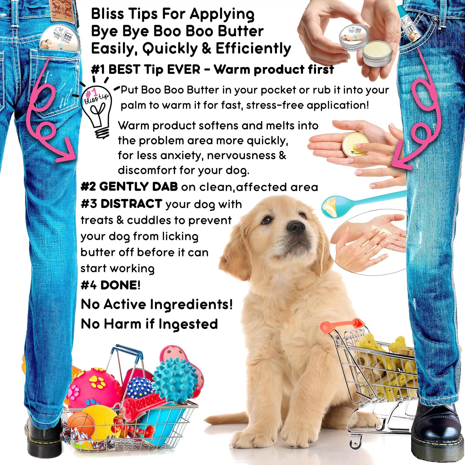 The Blissful Dog 8 oz TIN Border Collie Booboo Butter