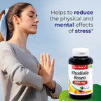 Rhodiola Rosea 1000mg 180 Cápsulas - Suplemento Adaptógeno de Alta Absorción