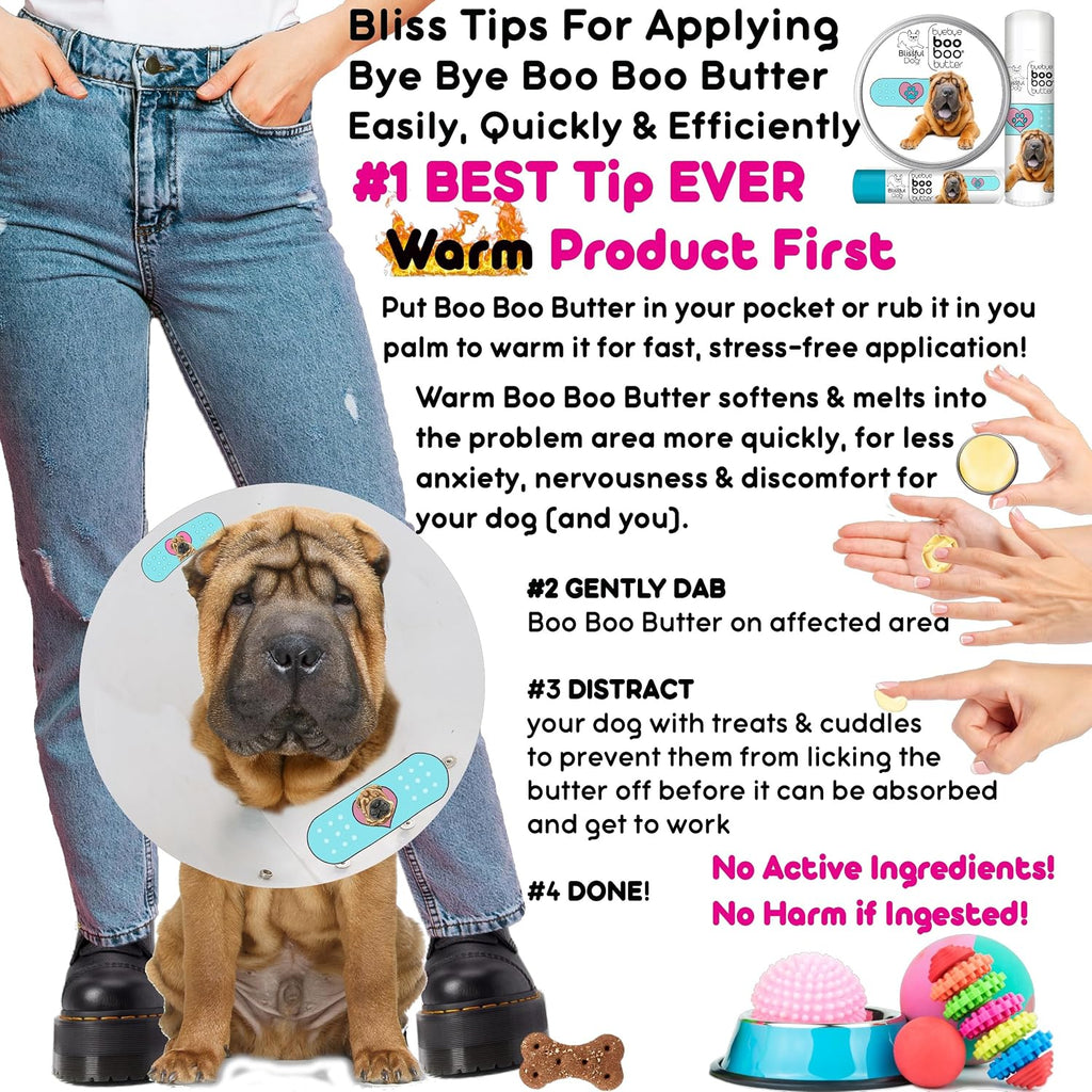The Blissful Dog Booboo Butter para perros - Bálsamo calmante 57 g (2 oz)