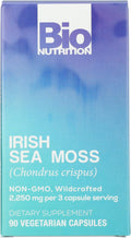 Bio Nutrition Irish Sea Moss, Sin Gluten, 90 Cápsulas Veganas
