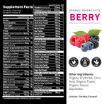 Kaged Organic Greens Elite, Superfood and Greens Powder with Apple Cider Vinegar, Adaptogen, Prebiotics, Vitamins & Minerals, Berry, 30 Servings