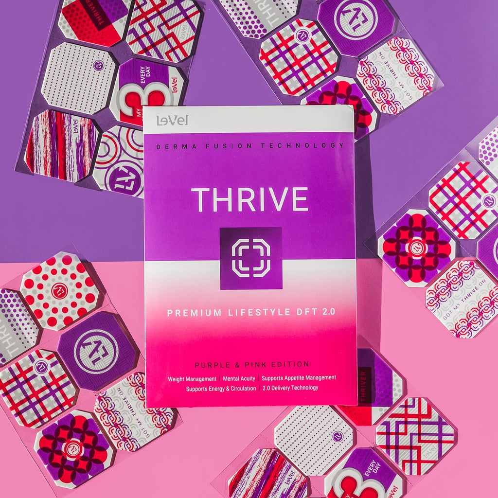 Thrive DFT Wellness Patches - Parches de Bienestar con Tecnología DFT (30 Parches, Clásico - Apoyo General - Púrpura)