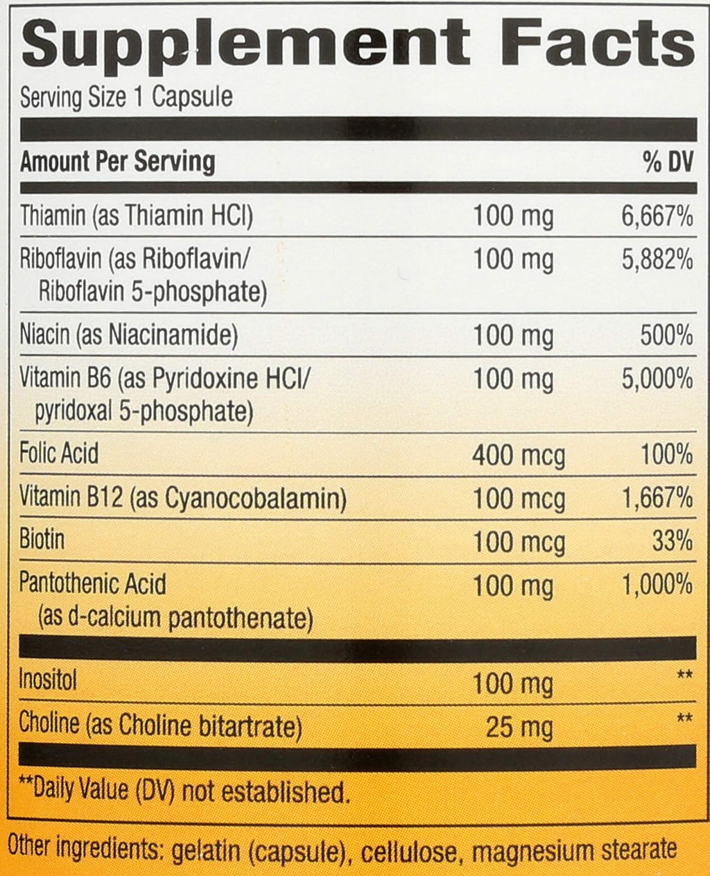 Nature's Way Complejo Vitamínico B-100