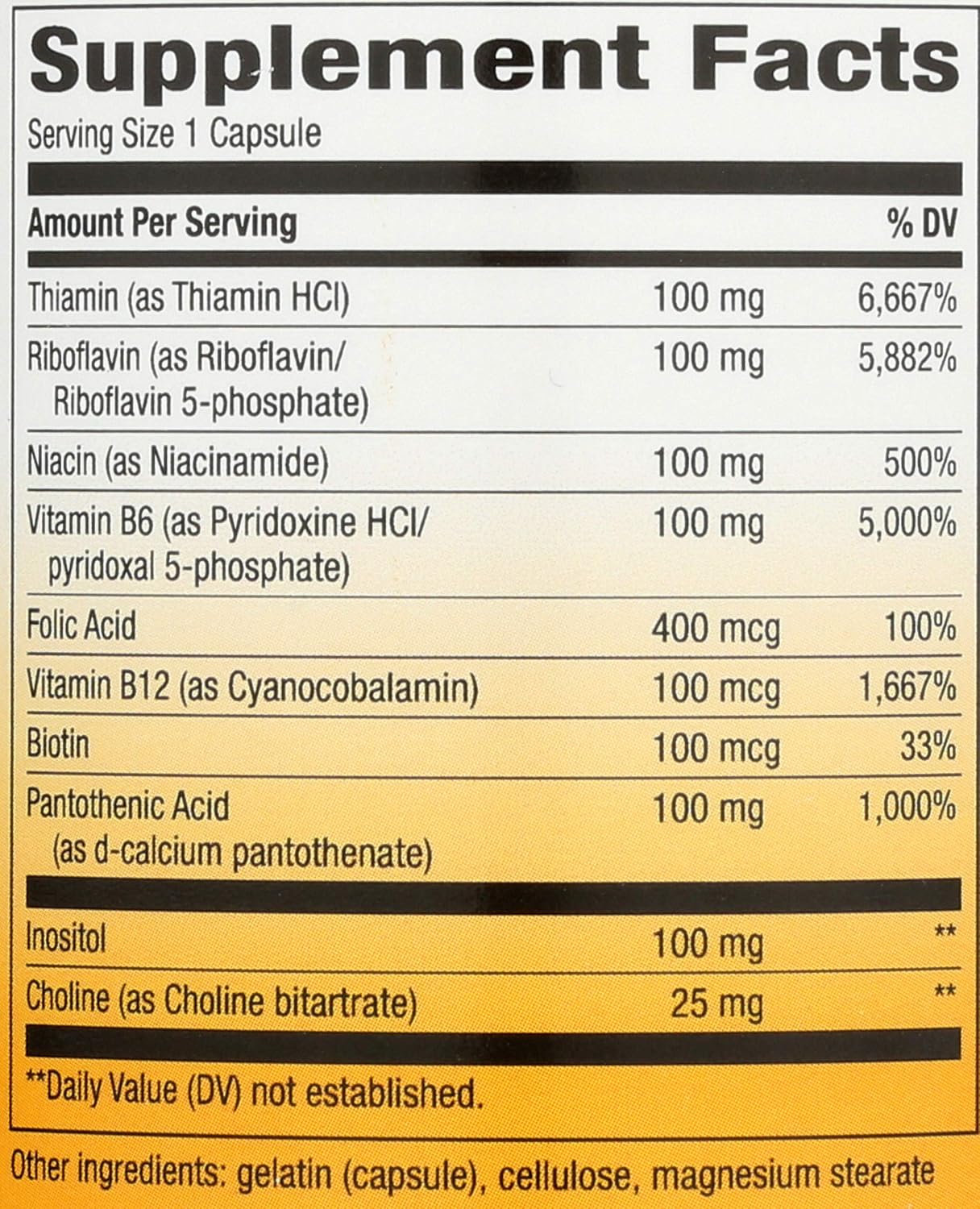Nature's Way Complejo Vitamínico B-100