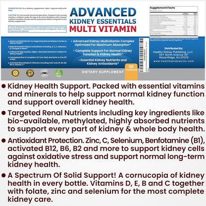 Advanced Kidney Essentials Multivitamin – – Salud ósea y articular: La vitamina D3 es esencial para el – Image 4