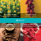 IN:Peace Fórmula Calmante Herbal - 20 Dosis, Sabor Wild Berry - Mezcla de 9 Hierbas Adaptógenas