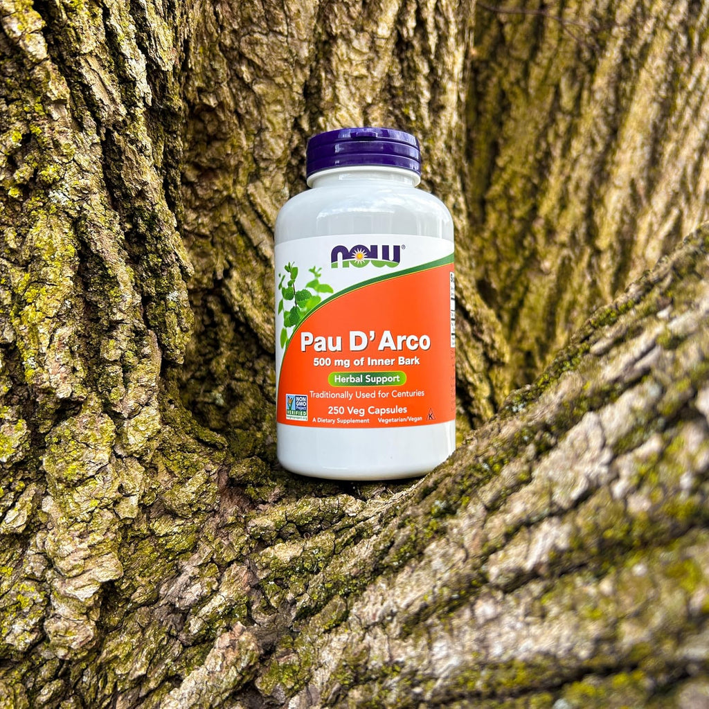 Pau D'Arco (Tabebuia heptaphylla) 500 mg - 250 Cápsulas Veganas