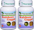 Planet Ayurveda Kaishore Guggul - Comprimidos Herbales, 100% Natural - 2 Frascos (120 Comprimidos Cada Uno)