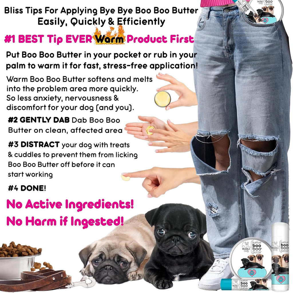 The Blissful Dog Pug Booboo Butter – Bálsamo tópico 2 oz