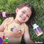 NuBest Tall Kids - Multivitamínico y Minerales para Niños de 2 a 9 Años - 120 Comprimidos Masticables Sabor Berry