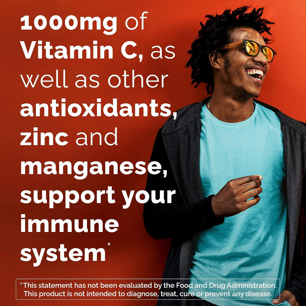 Emergen-C Zero Sugar Vitamina C 1000 mg - Sabor Frambuesa Limón - 36 Sobres