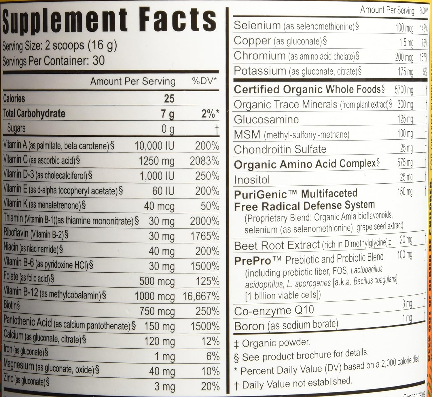 Beyond Tangy Tangerine 2.0 Citrus Peach Fusion - 480 g Canister