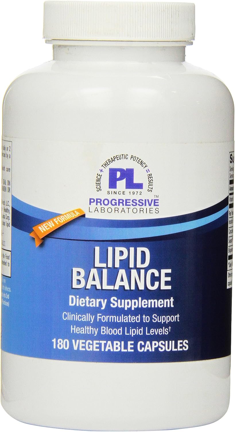 Suplemento Lipid Balance de Progressive Labs, 180 cápsulas