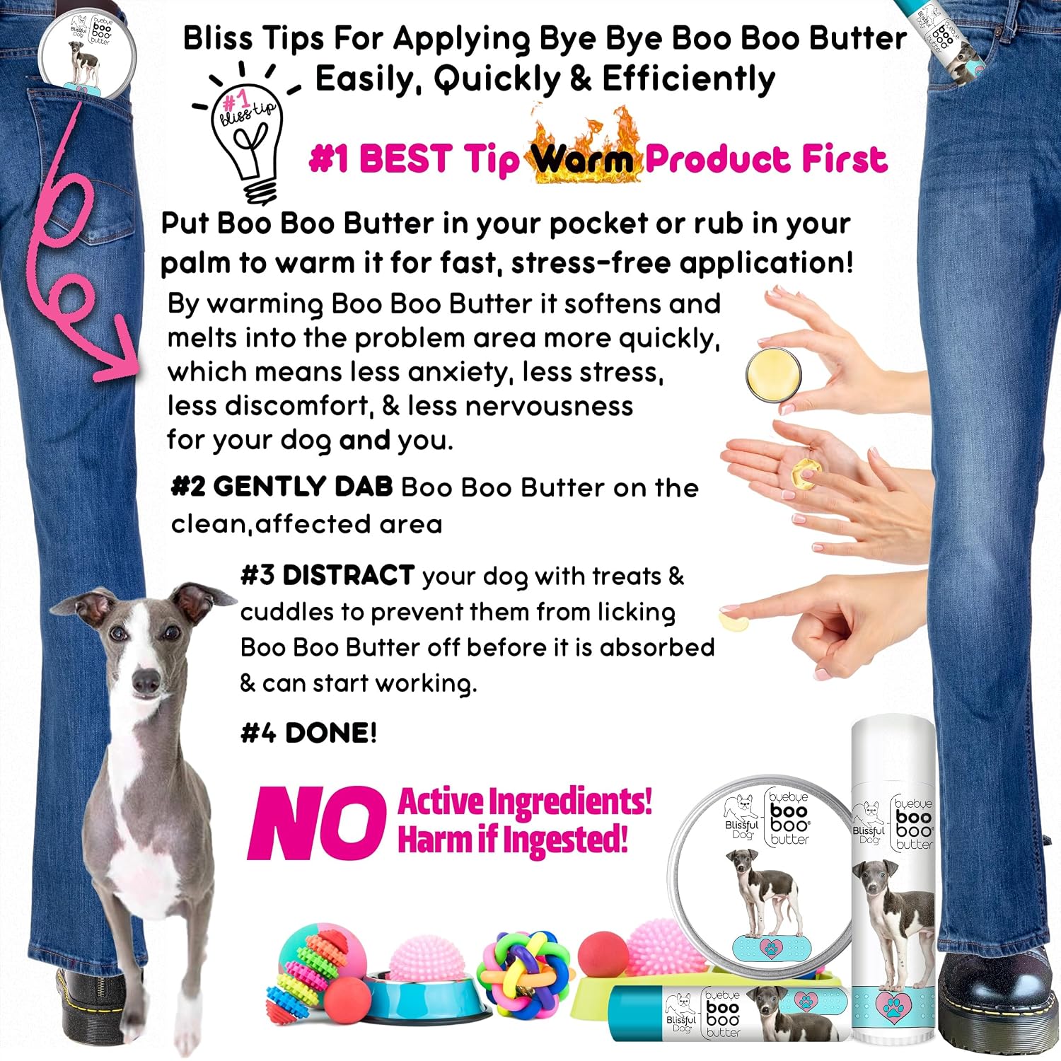 The Blissful Dog Italian Greyhound Boo Boo Butter, 454 g