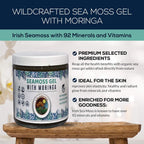 Gel de Sea Moss y Moringa con Miel y Especias - Wildcrafted - Lalarhikhi Food of Life - 227g