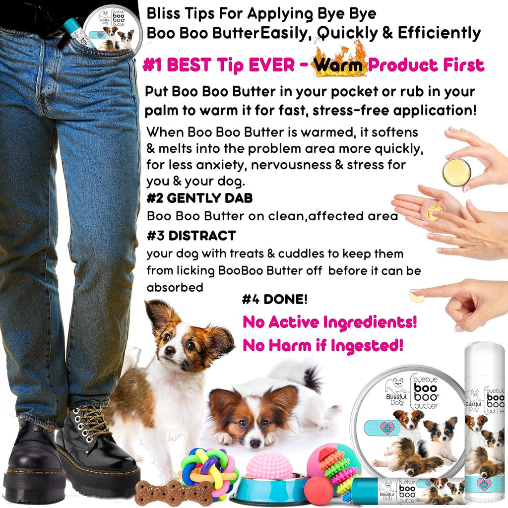 Papillon Boo Boo Butter - Bálsamo tópico para perros (16 oz)