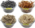Shatavar, Safed Musli, Ashwagandha, Kaunch Beej Combo Pack - Semillas (200g, 50g cada una)