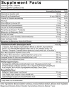 Force Factor Test X180 Alpha v2 – Suplemento de Apoyo Masculino, 120 Comprimidos