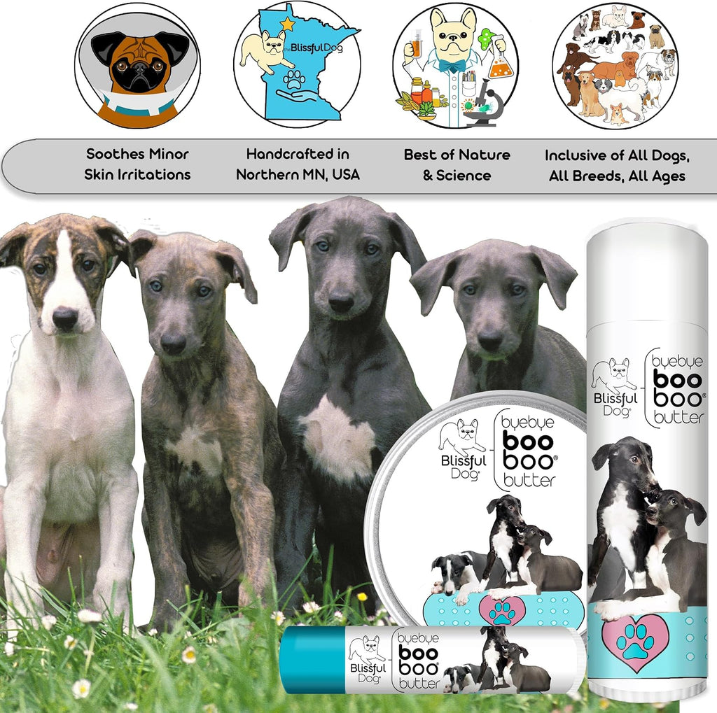 Boo Boo Butter para perros Greyhound – Bálsamo tópico natural, 454 g (16 oz)