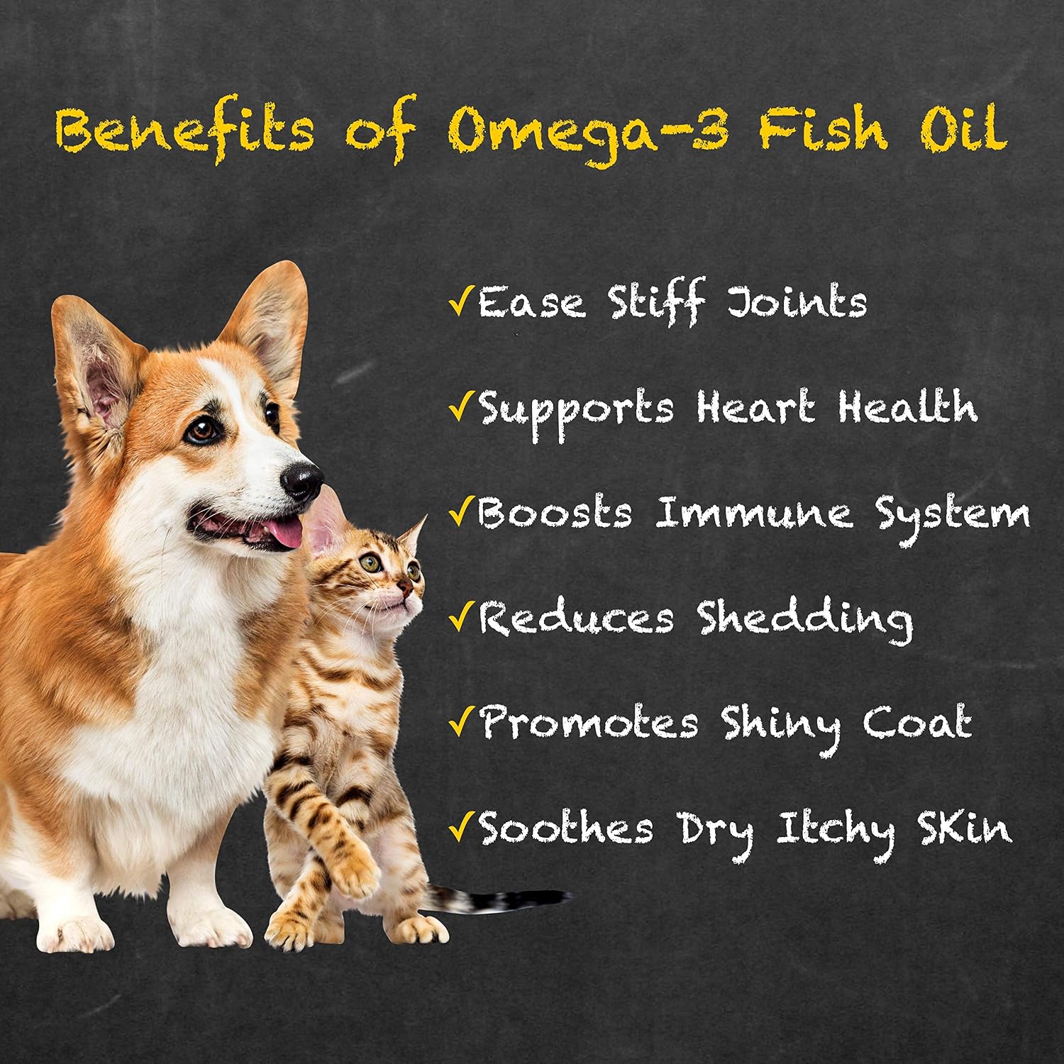 Aceite de Pescado Omega-3 para Perros y Gatos – EPA y DHA – 473 ml