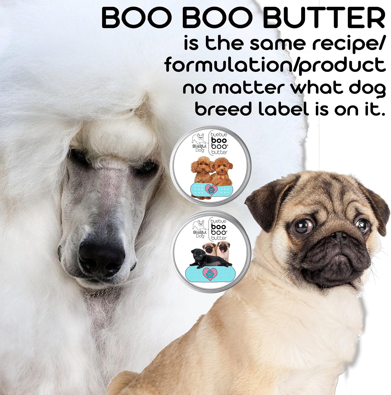 The Blissful Dog Tubo de .15 oz Mantequilla Booboo para Bull Terrier