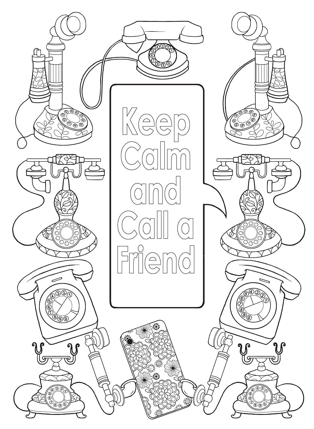 Creative Haven Keep Calm And... Coloring Book (Libros para colorear para adultos: Calm)