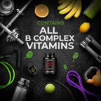 NURTURLY Complejo B con Vitamina C – Todas las Vitaminas B Esenciales – 90 Cápsulas