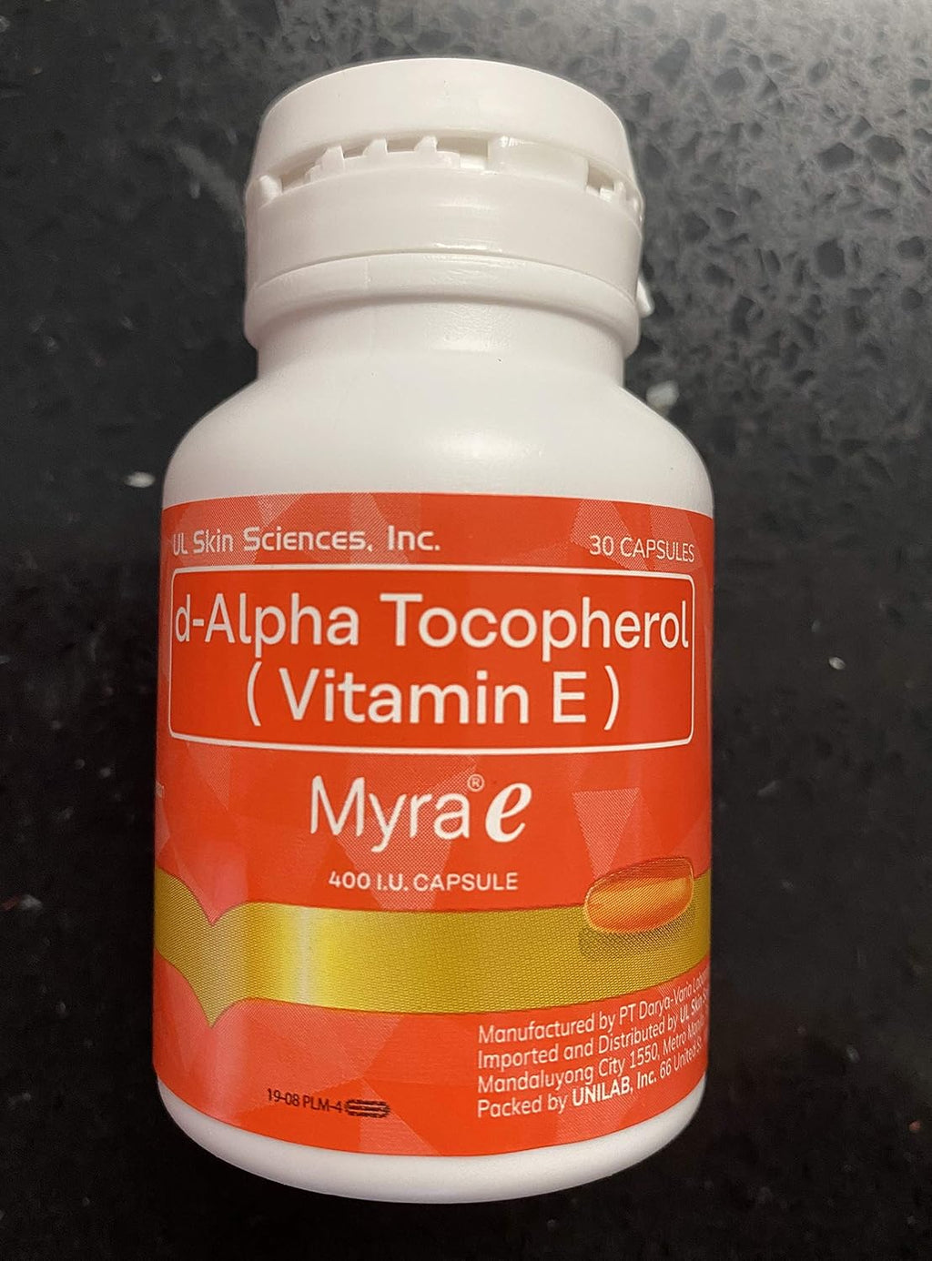 Myra E 400 UI Vitamina E d-alfa Tocoferol, 90 Cápsulas