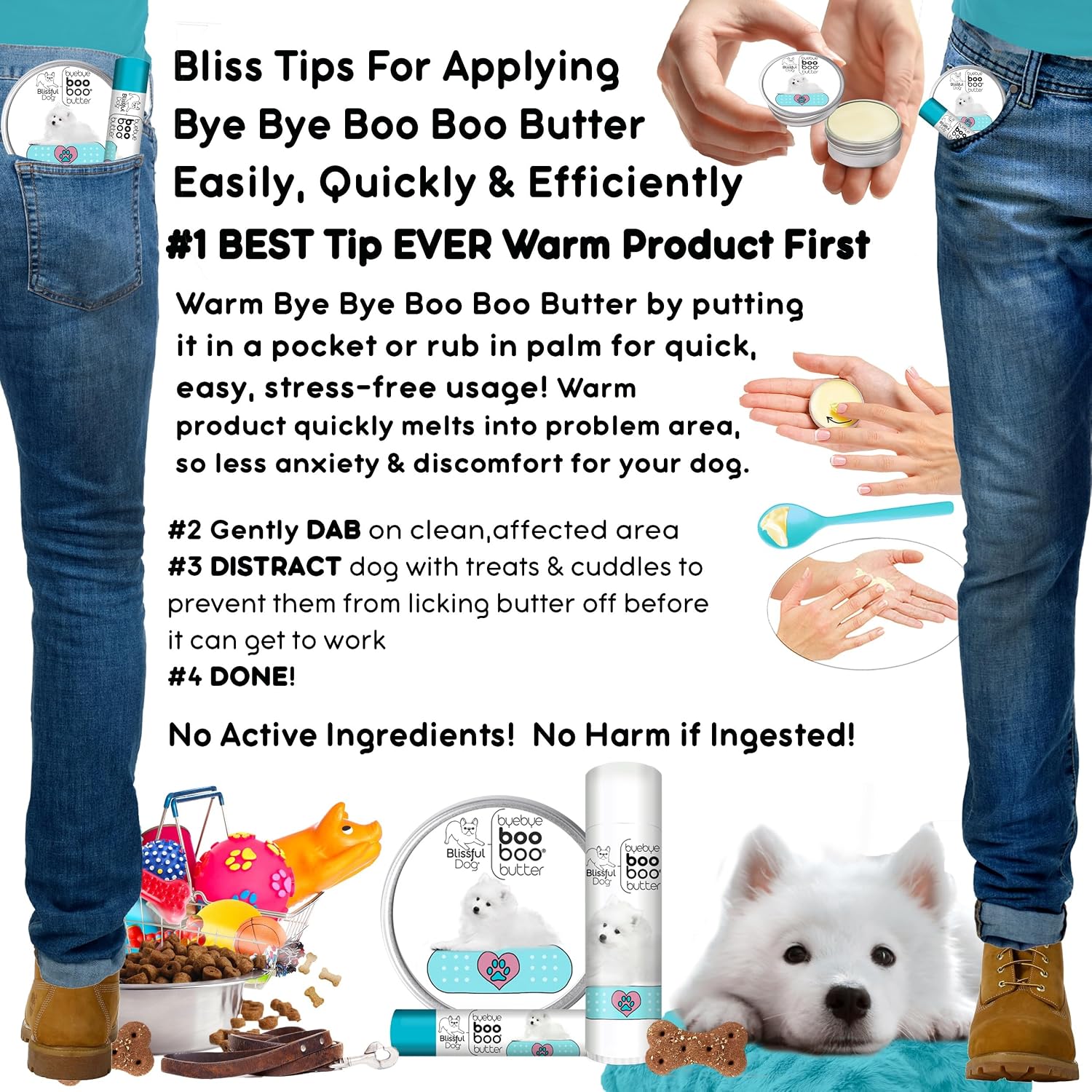 The Blissful Dog Mantequilla Booboo American Eskimo Lata 2 oz