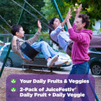 Natrol JuiceFestiv, Cápsulas de Frutas y Verduras Orgánicas con Probióticos y Enzimas, 90 Cápsulas (2 Envases)