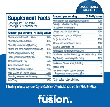 Bariatric Fusion Multivitamínico Diario para – Sin gluten ni azúcar: Adecuado para dietas restrictivas y para – Image 4