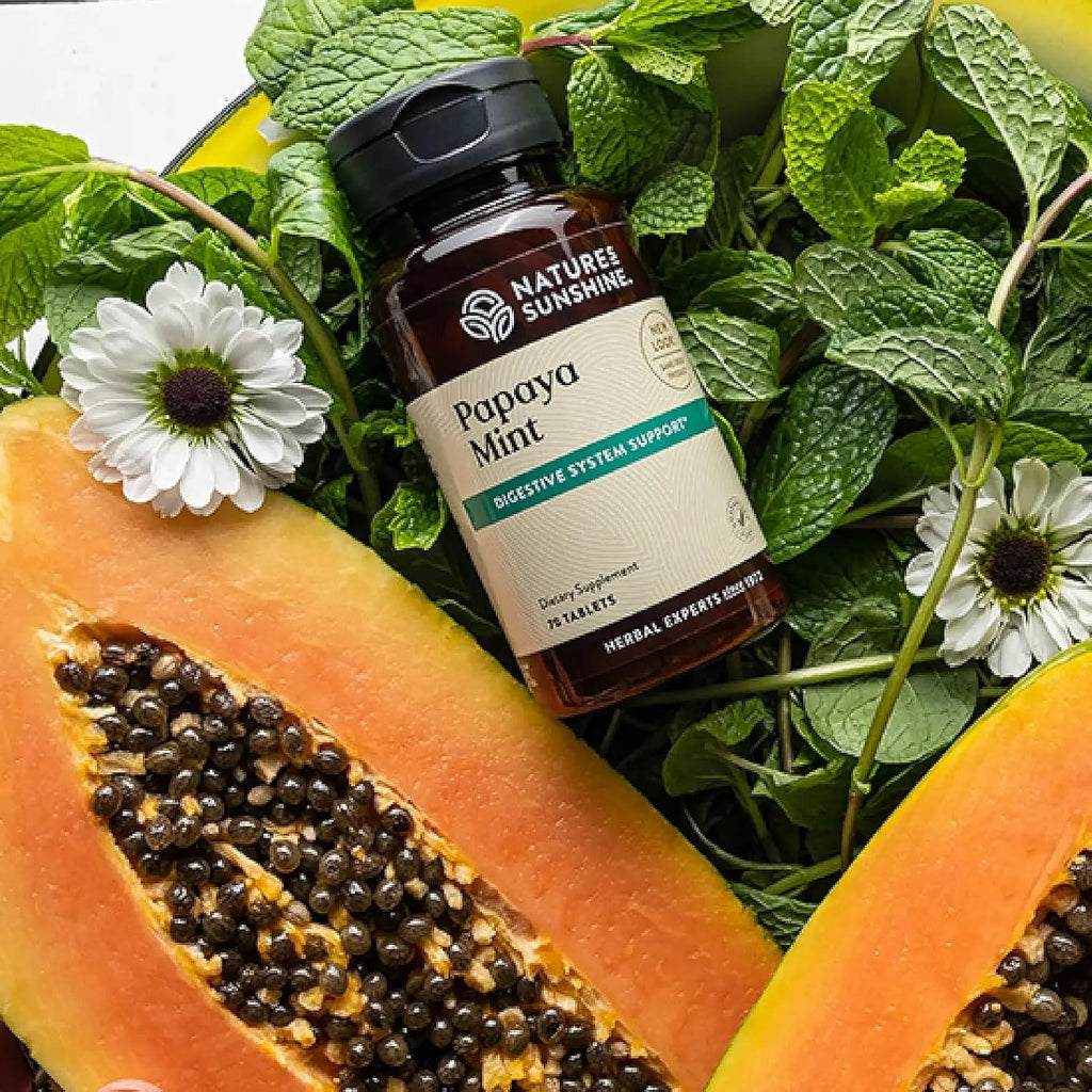 Nature's Sunshine Papaya Mint Chewable Tablets 70 comprimidos
