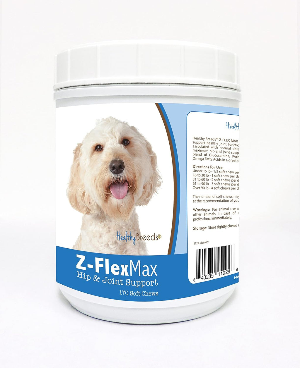 Healthy Breeds Beagle Z-Flex Max – Snacks blandos para articulaciones y cadera (170 unidades)