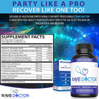 Rave Doctor 5 HTP Supplement – Complemento Alimenticio con 5-HTP, Vitaminas y Antioxidantes (Vegano)