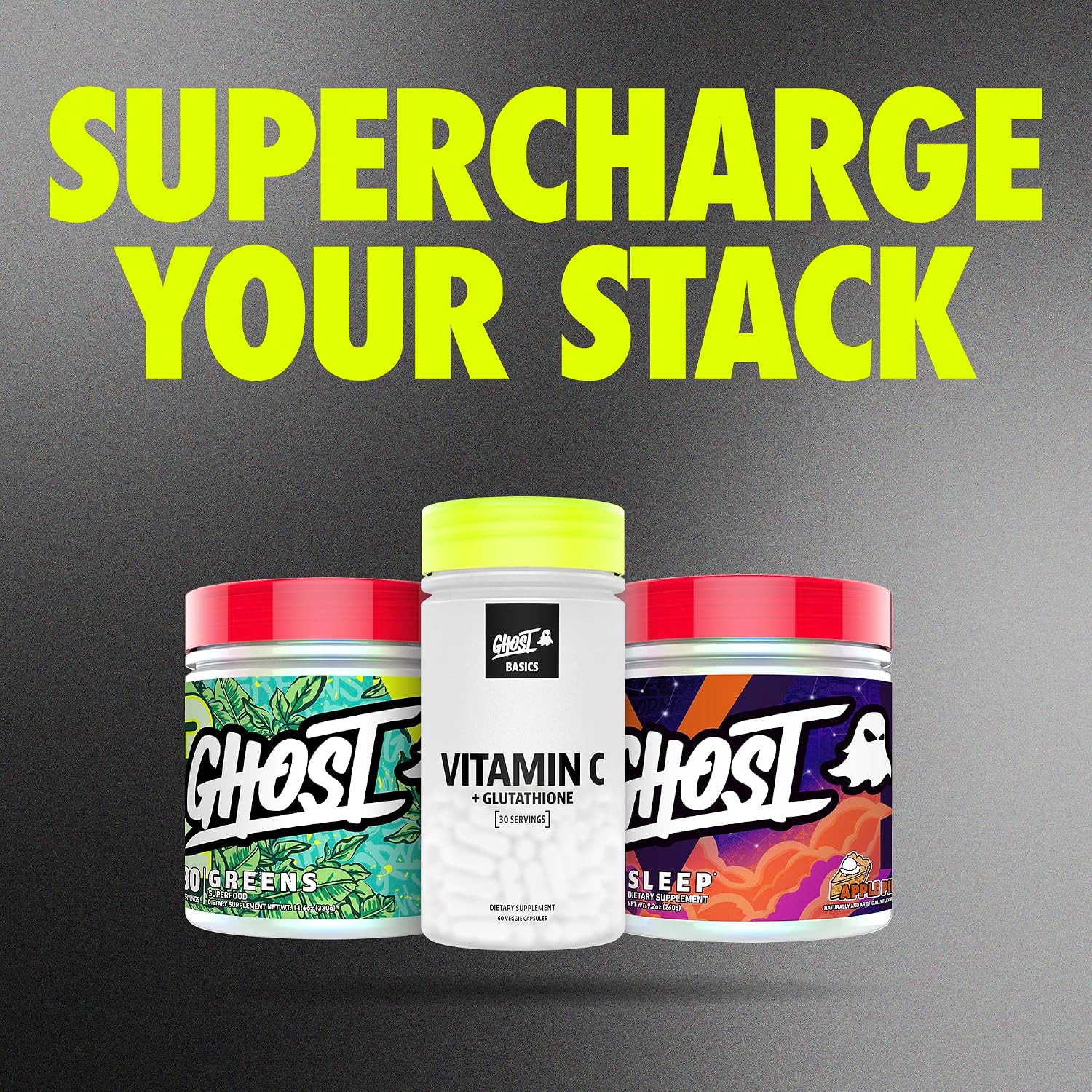 GHOST Basics Vitamina C + Glutatión – 60 Cápsulas Veganas