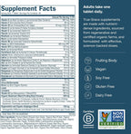 True Grace One Daily Men’s Multivitamin - Multivitamínico Masculino con Minerales Fermentados, Adaptógenos y Setas Orgánicas - 90 Comprimidos Veganos