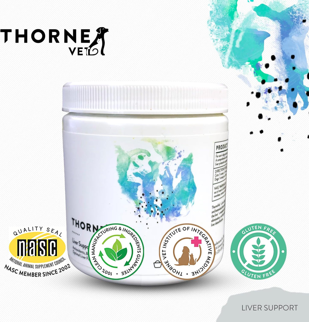 ThorneVET Liver Support Powder – Soporte Hepático para Pequeños Animales: Perros y Gatos, 90 Cucharadas