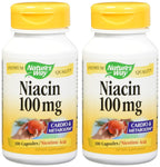 Niacina 100mg Cápsulas - Pack de 2