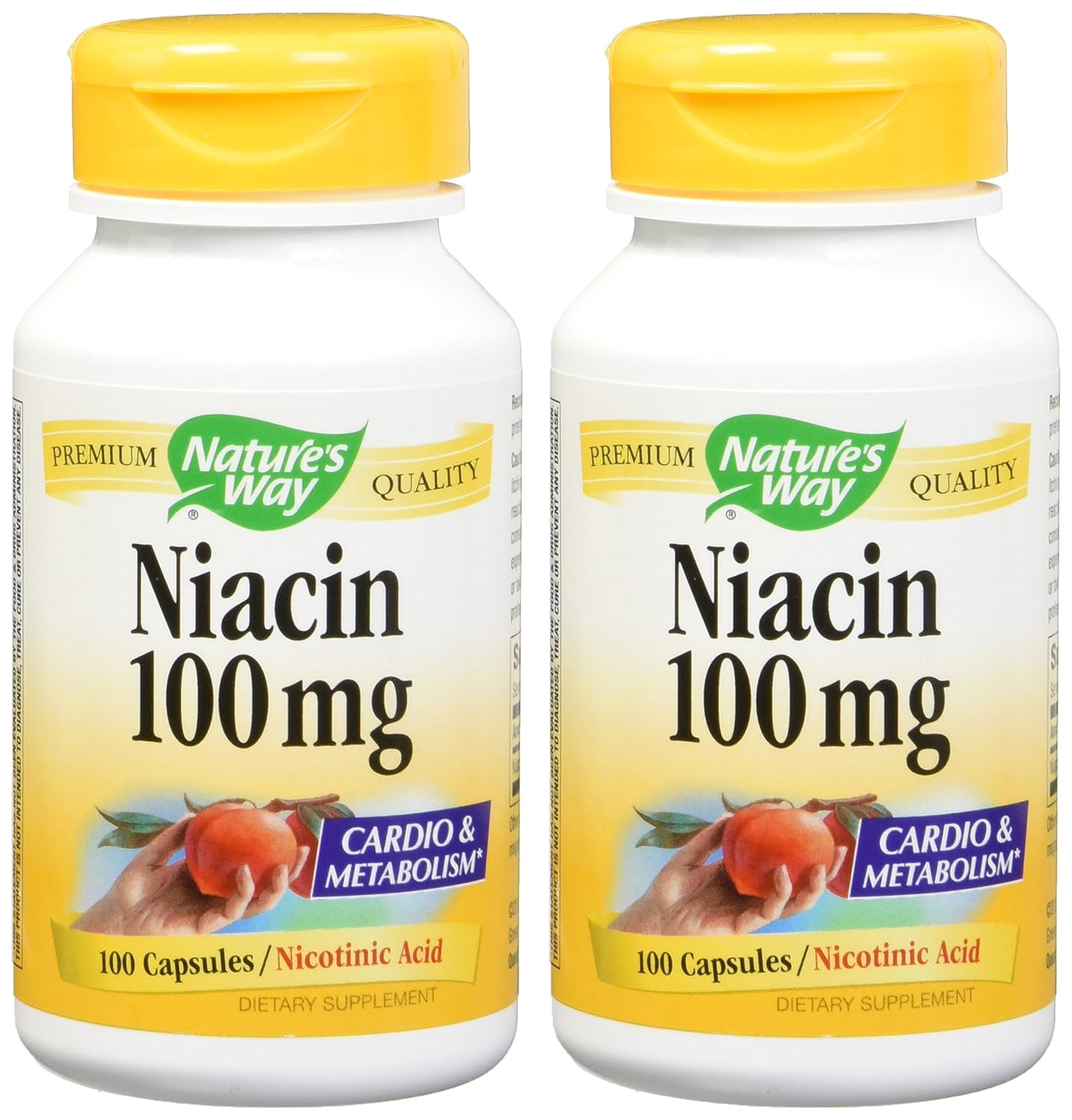 Niacina 100mg Cápsulas - Pack de 2